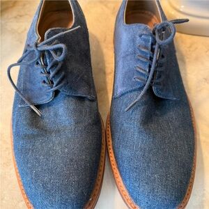 Aldo Blue Denim with Blue Suede Trim Oxfords